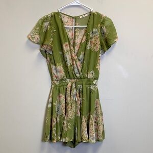 Miami Green Floral Jumpsuit